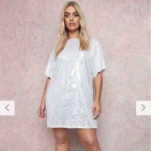 Sequin tshirt Dress